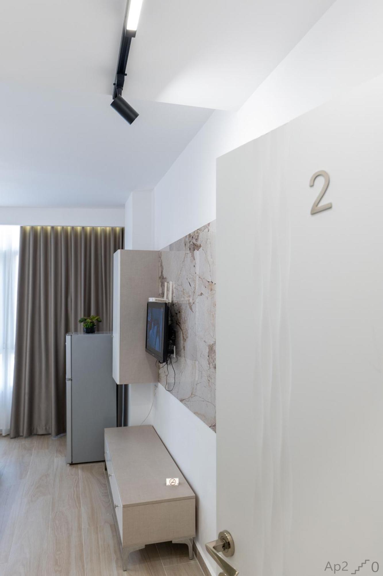 Al Mare Rooms Sarande Bagian luar foto