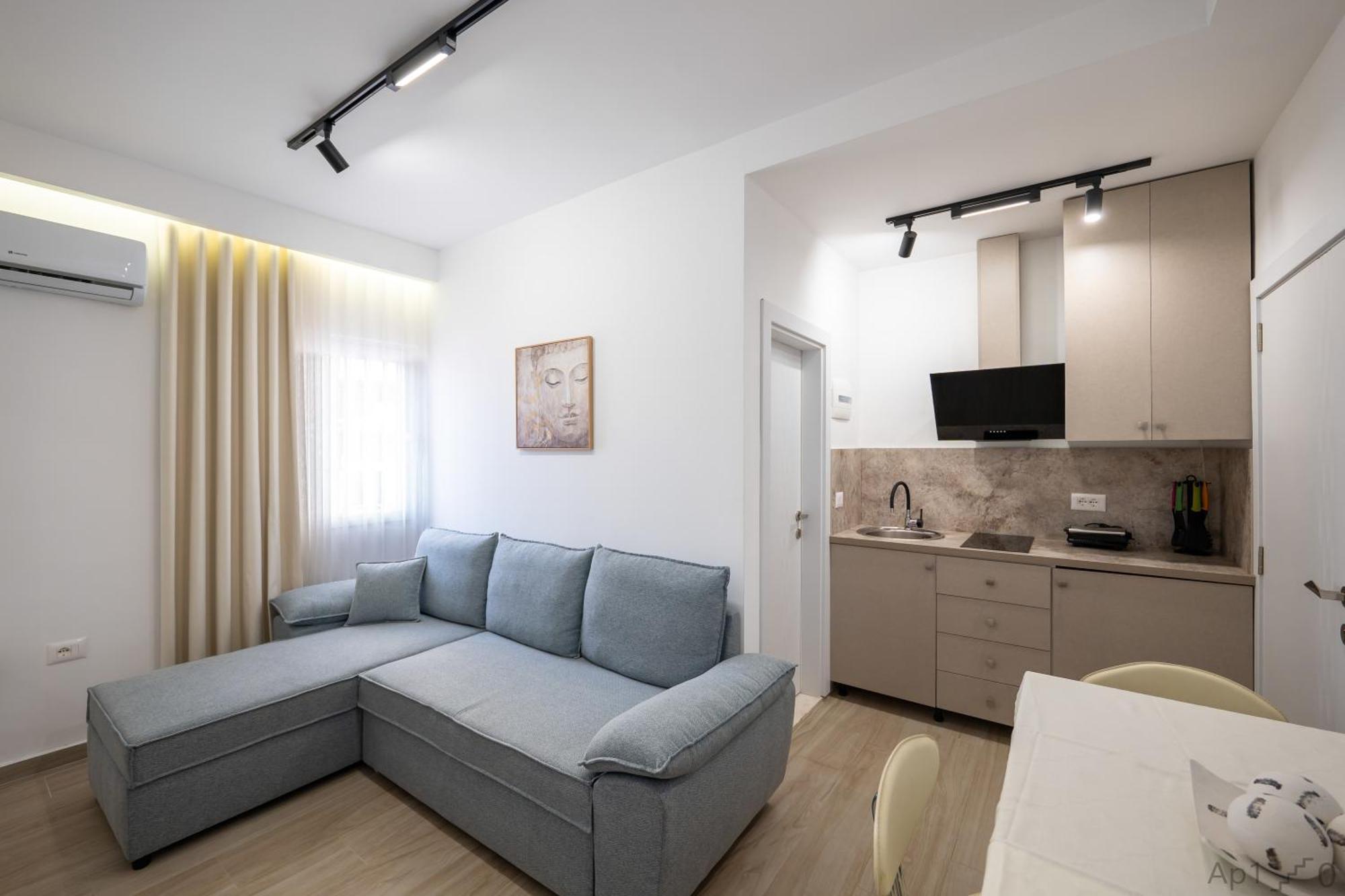Al Mare Rooms Sarande Bagian luar foto