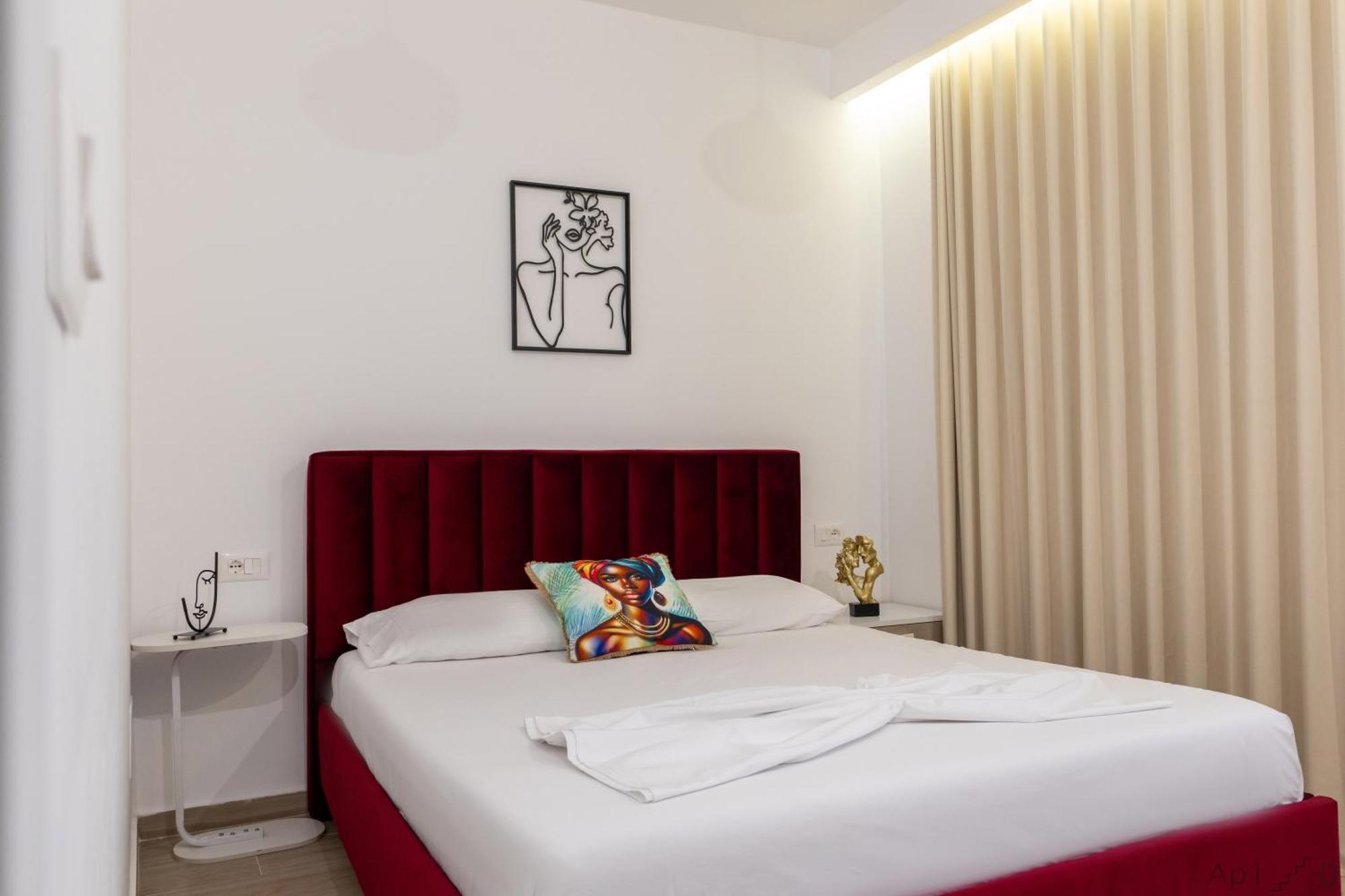 Al Mare Rooms Sarande Bagian luar foto
