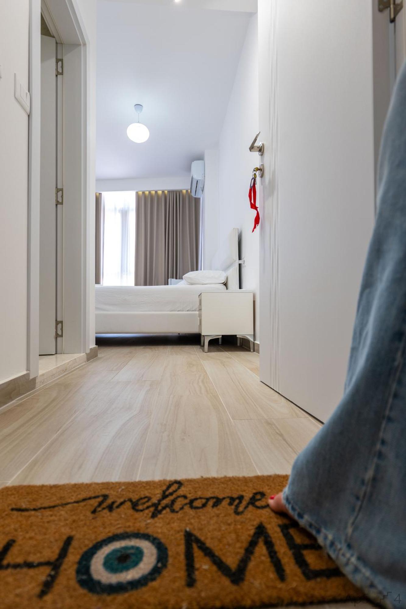 Al Mare Rooms Sarande Bagian luar foto