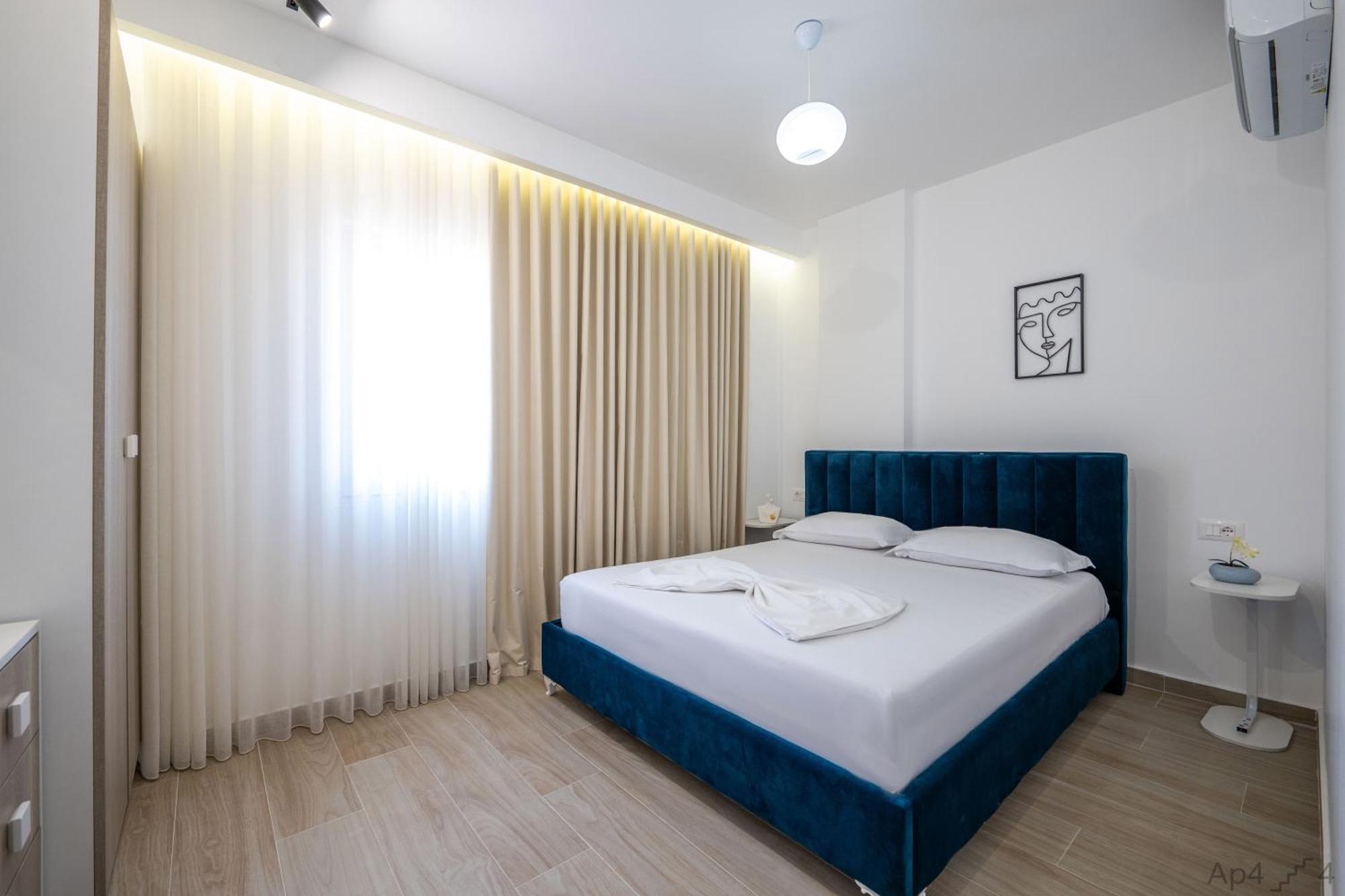 Al Mare Rooms Sarande Bagian luar foto