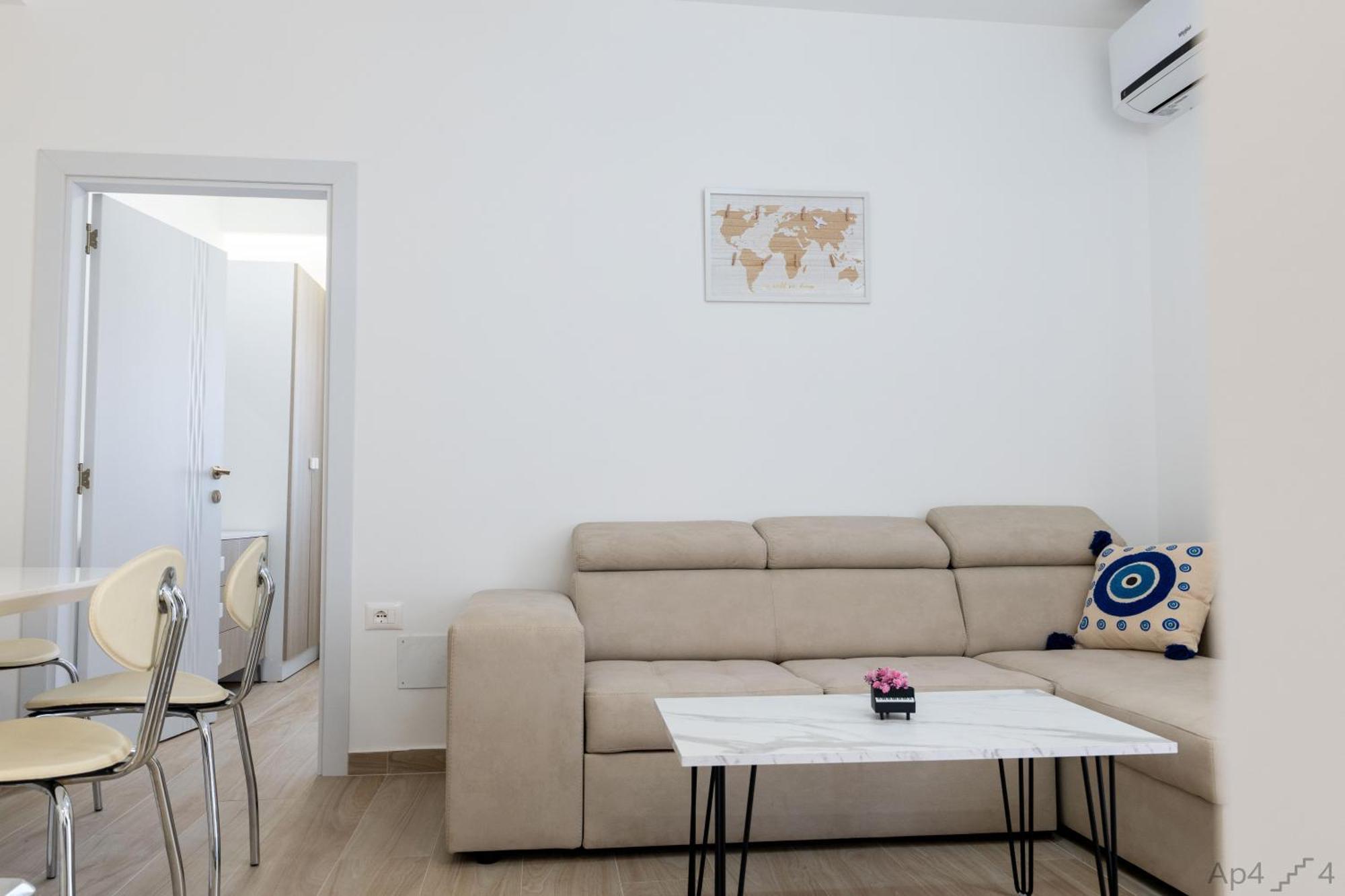 Al Mare Rooms Sarande Bagian luar foto