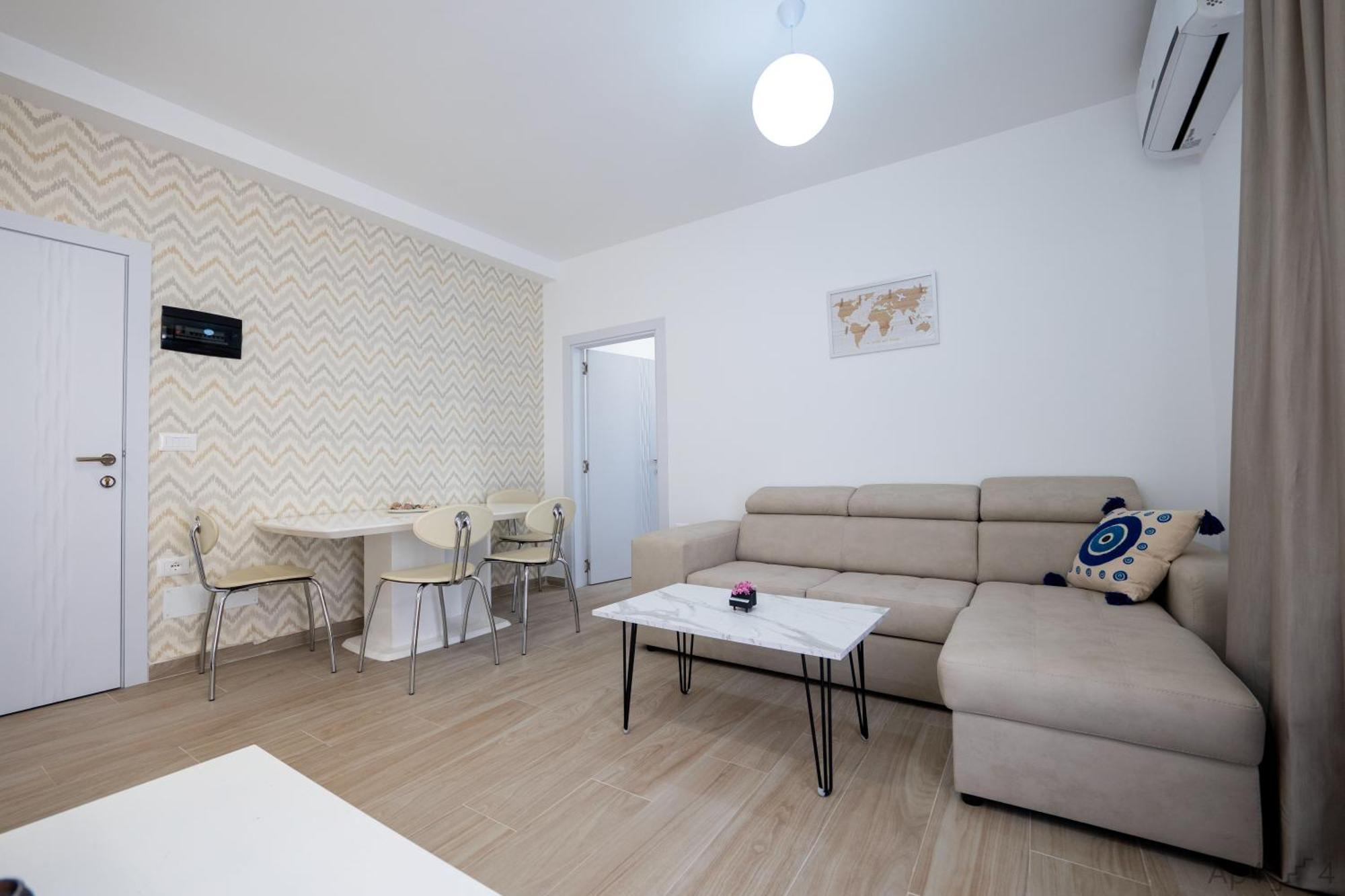 Al Mare Rooms Sarande Bagian luar foto